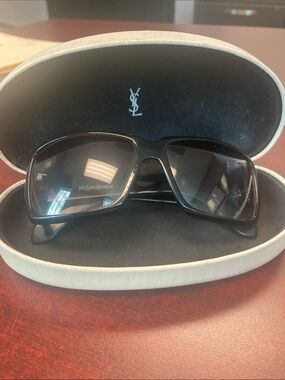 Yves Saint Laurent Black Oversized Women's Sunglasses